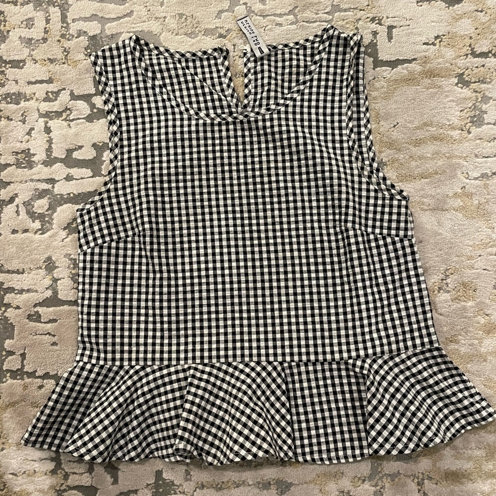 Design Lab Peplum Tank Top